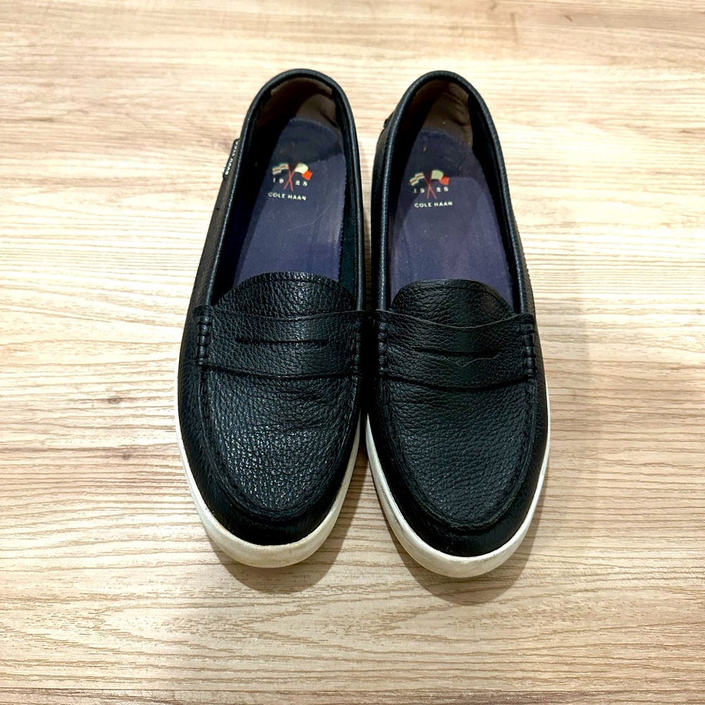 Cole Haan black loafers, size 7.5